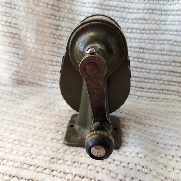 Vintage 50s Chicago Pencil Sharpener Celluloid Cover Desk Mount - Picture 3 of 7